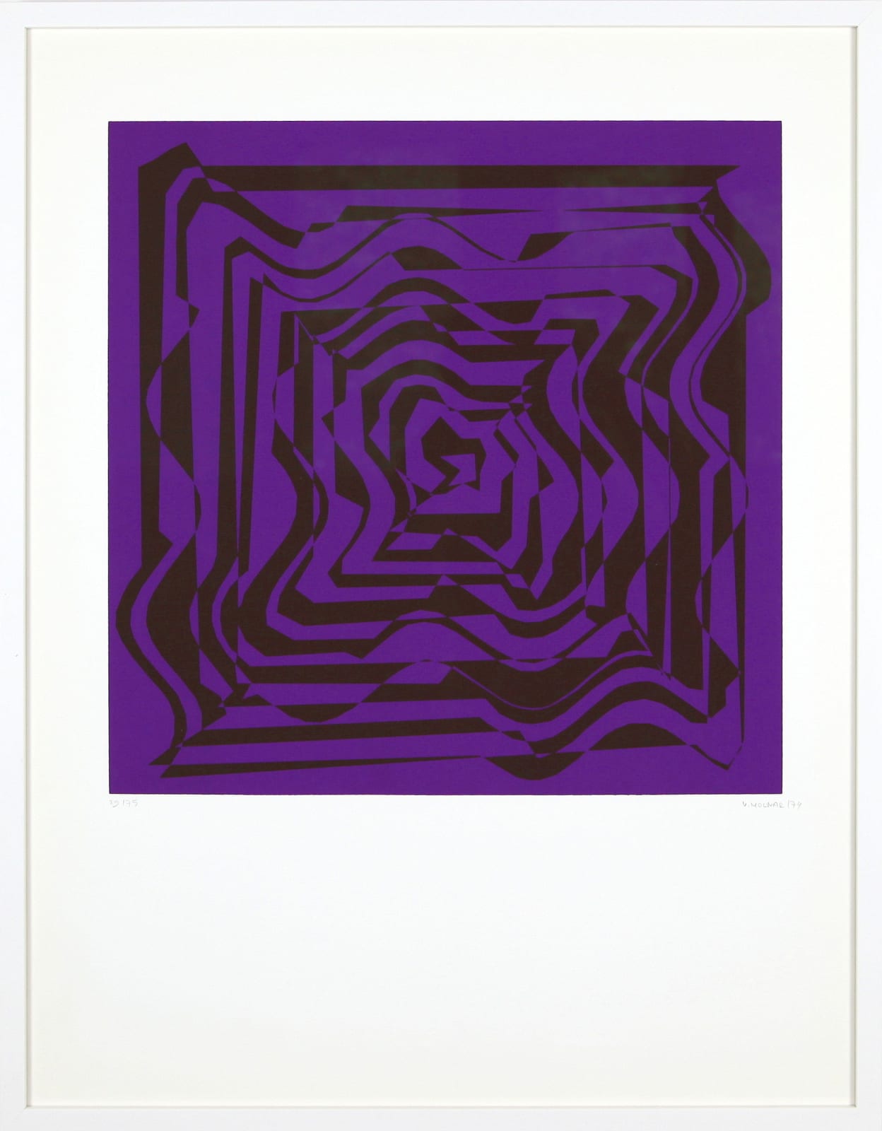 Vera MOLNAR, Sans titre, 1974