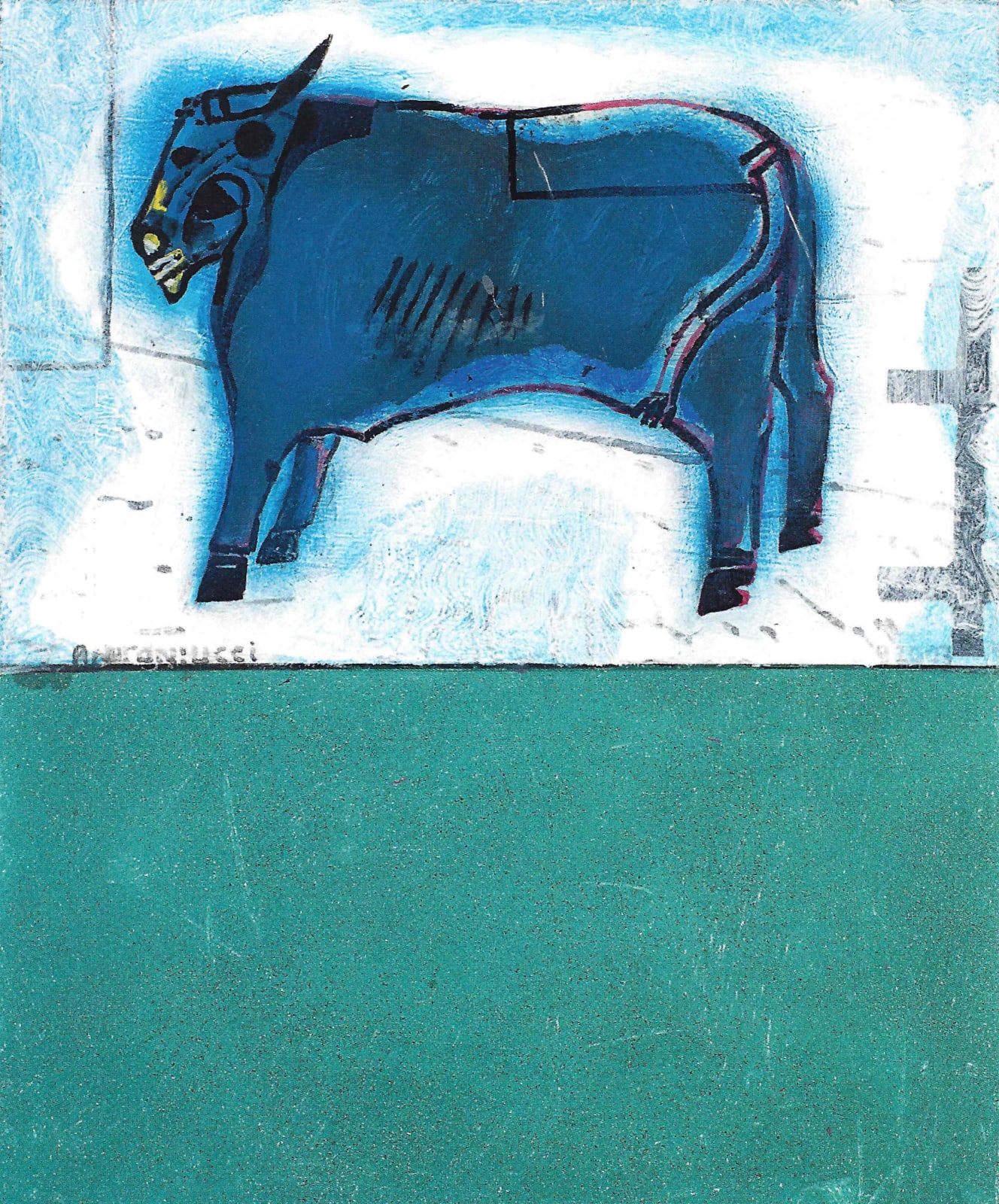 Pierre ANTONIUCCI, Taureau au vert, 2007