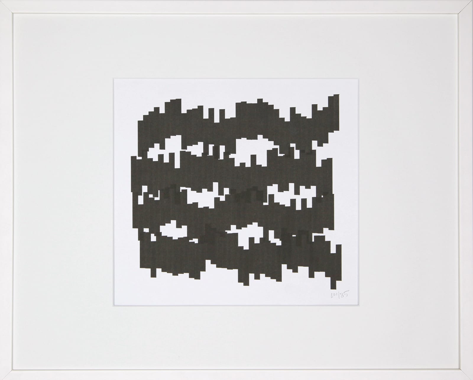 Vera MOLNAR, Structure de rectangle (Ref.85E), 1985