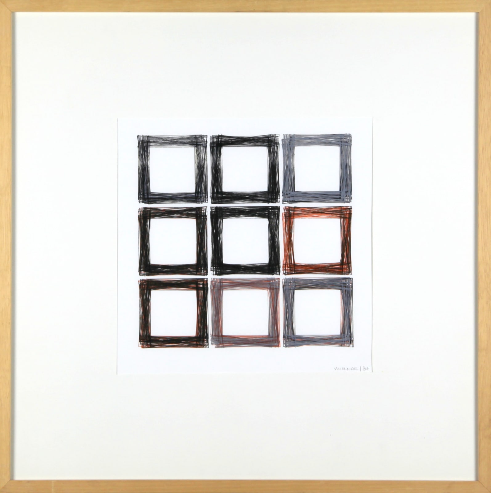Vera MOLNAR, Quadrilatères (ref. B), 1986
