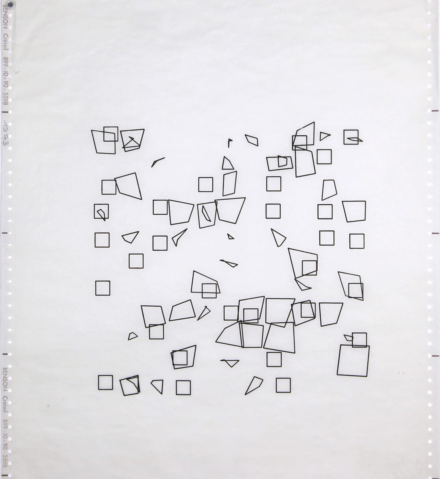 Vera MOLNAR, Au commencement était le carré, 1973