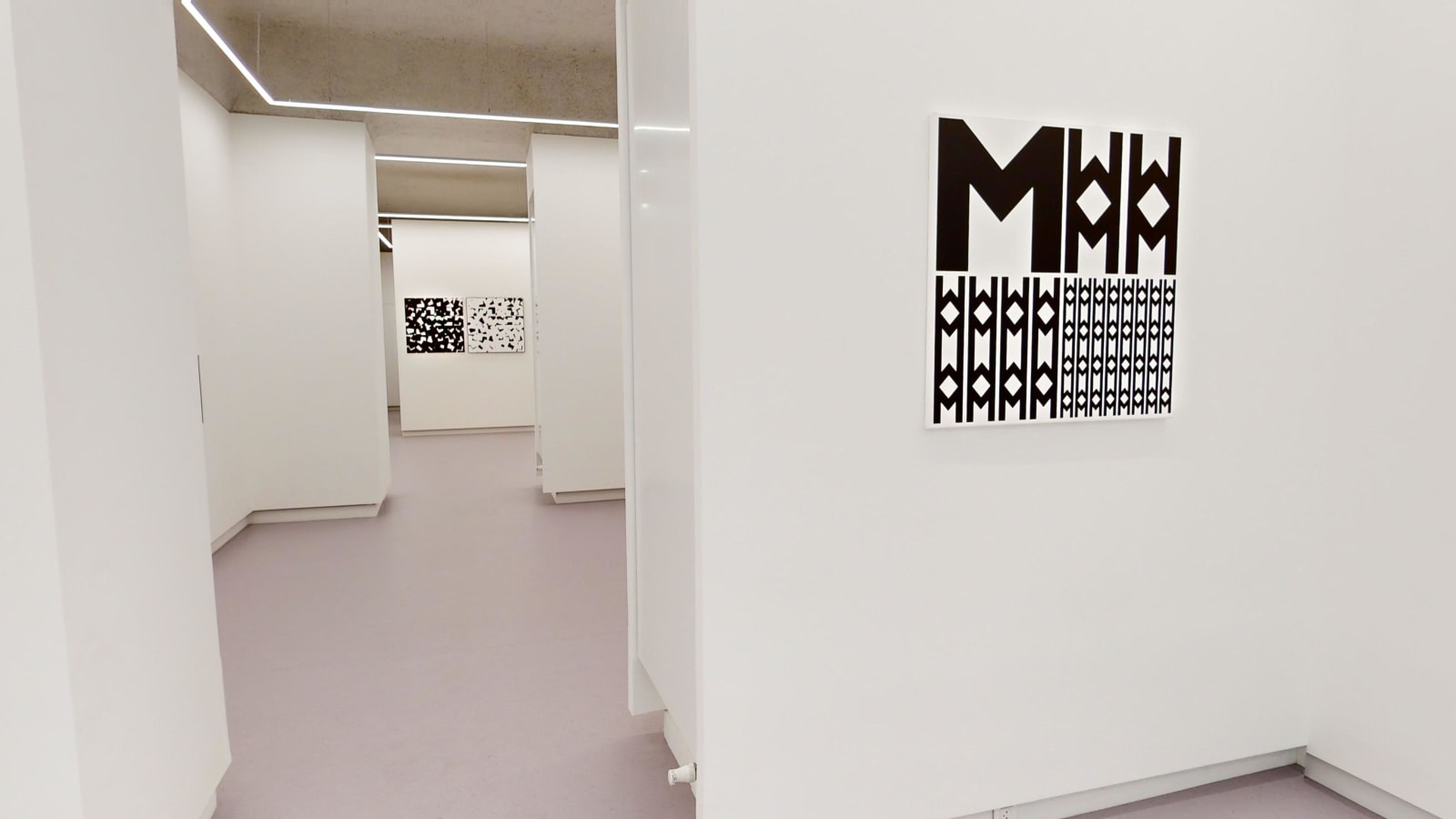 Vera MOLNAR, Structure à partir de la lettre M, 2020