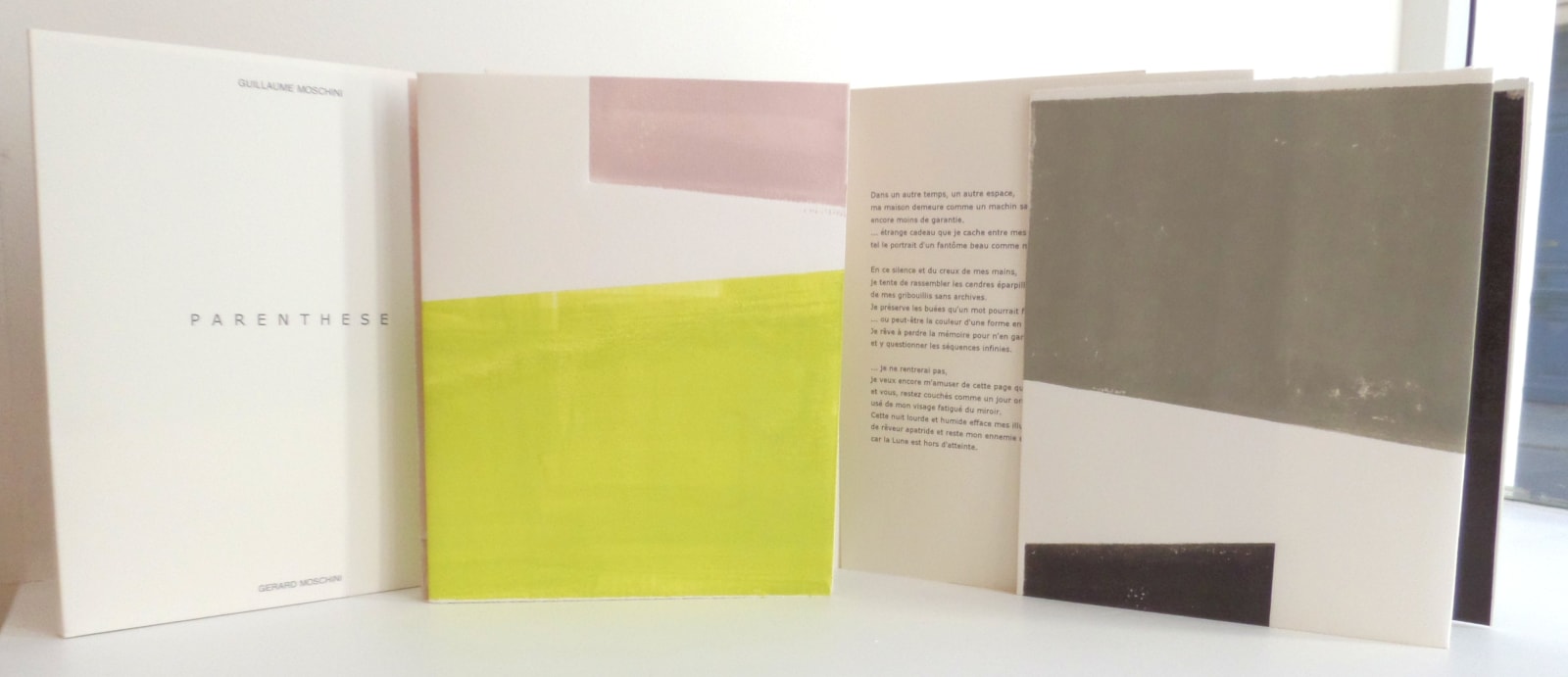 Guillaume MOSCHINI, Parenthèse, 2015