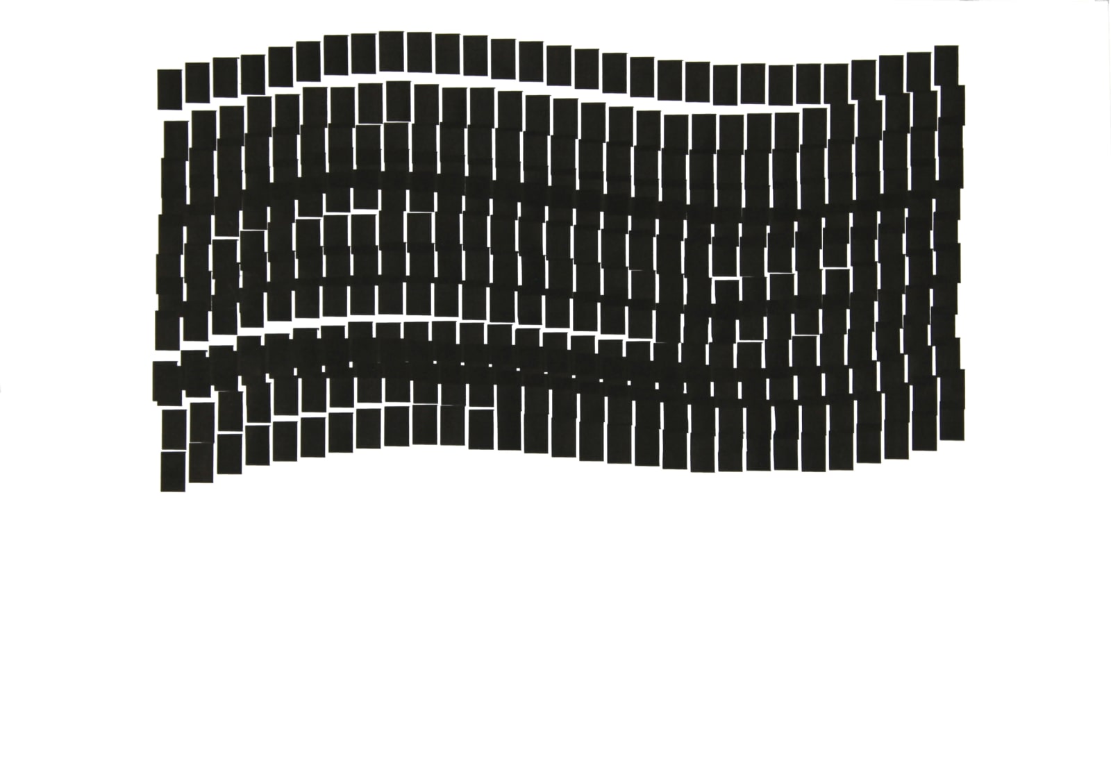Vera MOLNAR, Structures sinusoïdales, 1984