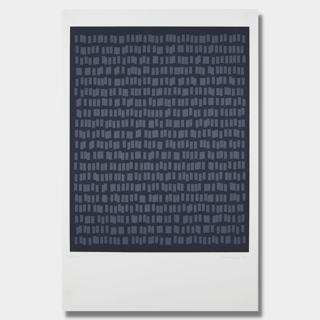 Vera MOLNAR, 800 rectangles à valeur variable, 1981