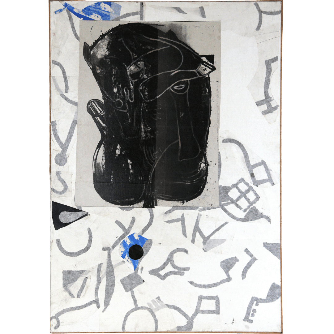 Pierre ANTONIUCCI, Cheval renversé noir, 2021