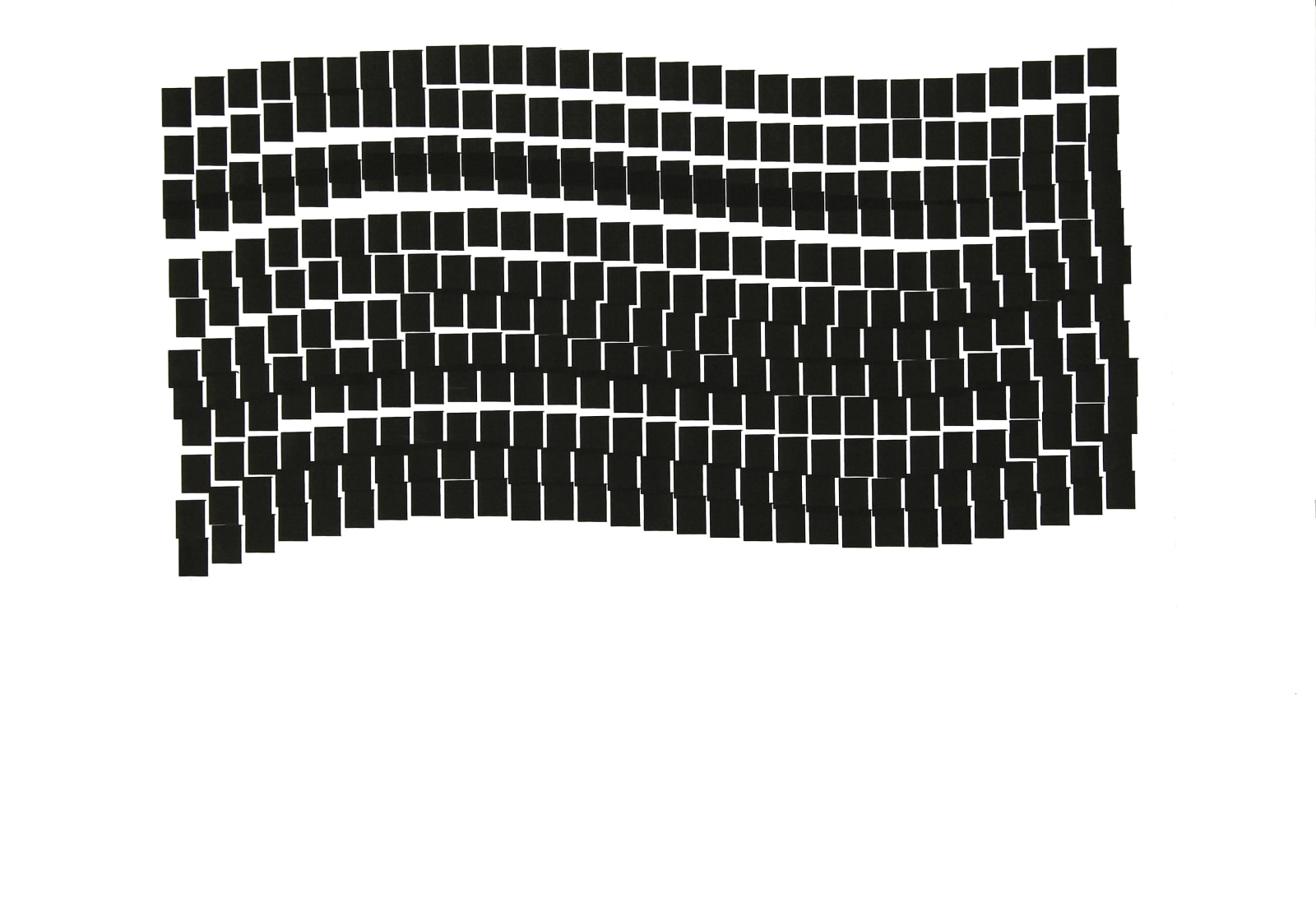 Vera MOLNAR, Structures sinusoïdales, 1984