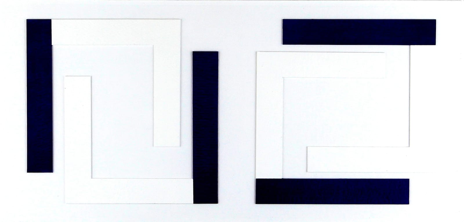 Marie-Thérèse VACOSSIN, 2 verticales + 2 horizontales, 2018