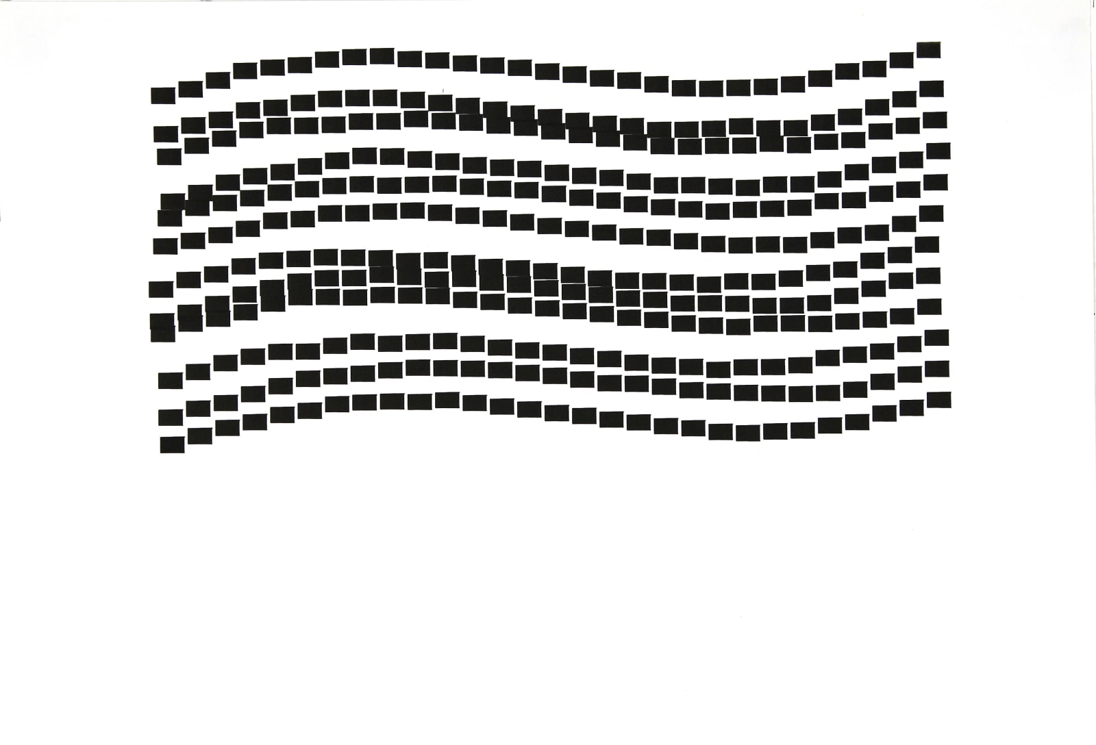 Vera MOLNAR, Structures sinusoïdales, 1984
