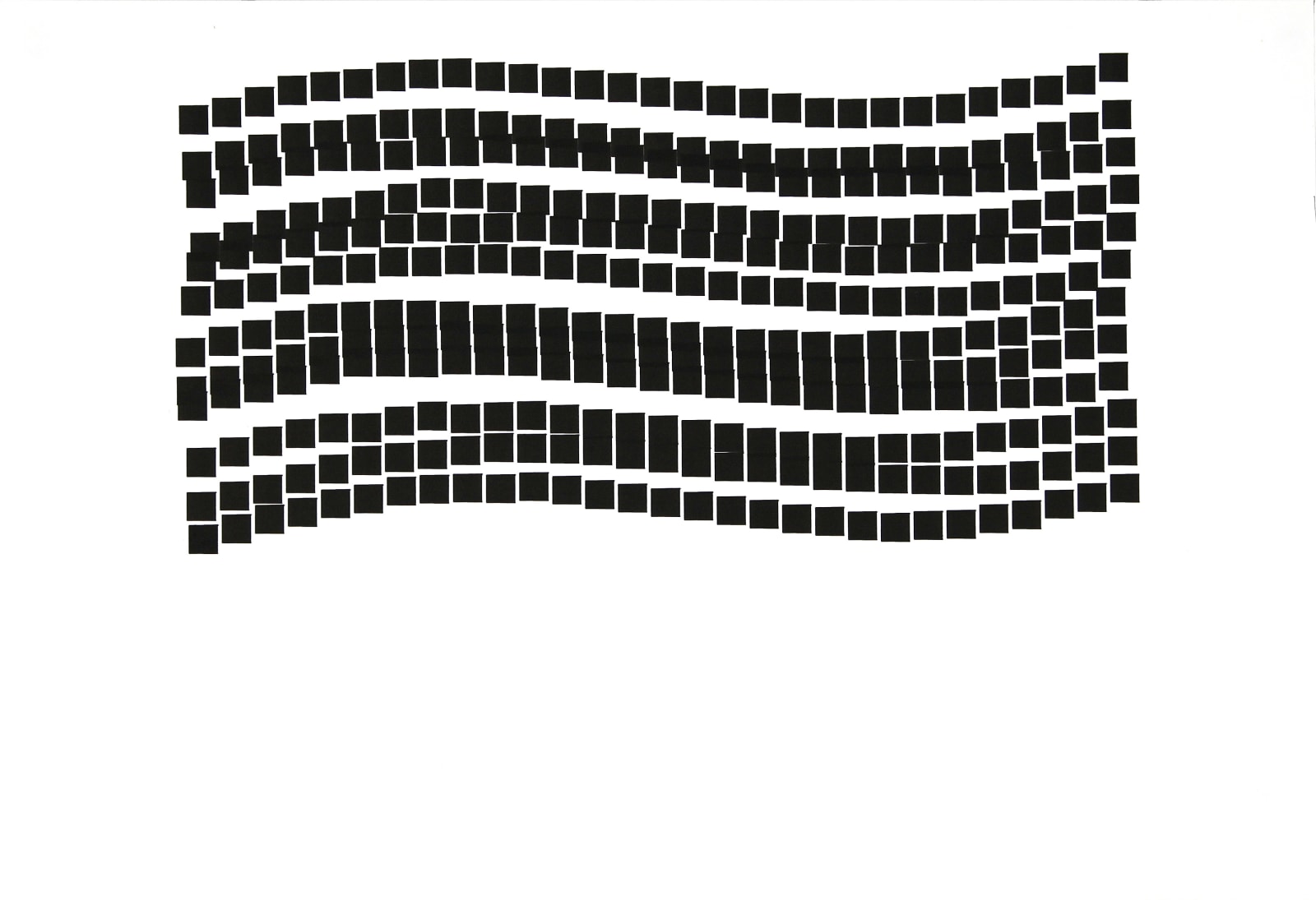 Vera MOLNAR, Structures sinusoïdales, 1984