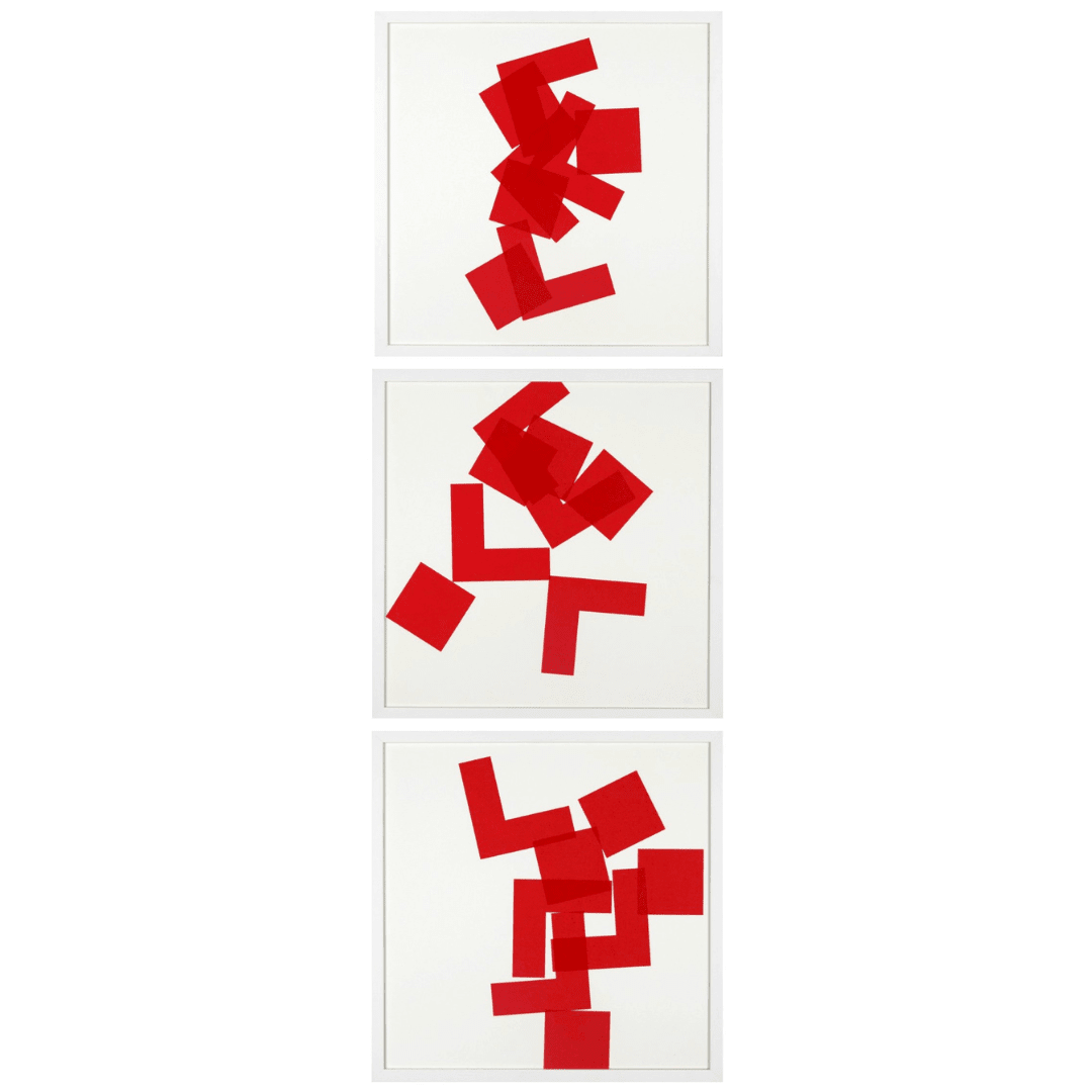 Vera MOLNAR, A base de carrés A, B et C, 2011