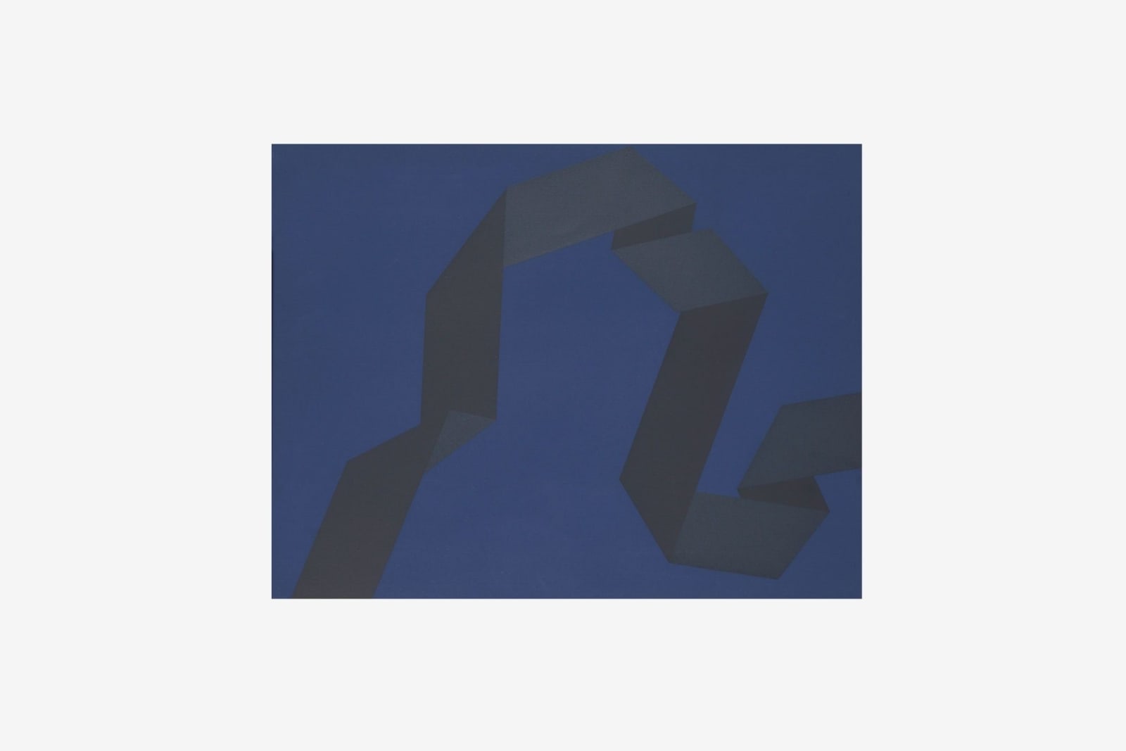 Vera MOLNAR, Sainte victoire Blues III, feuille n° 3, 1998