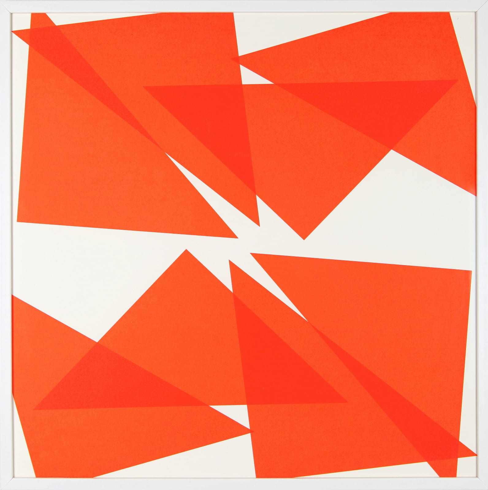Vera MOLNAR, Dispute de 8 triangles - A, 2018