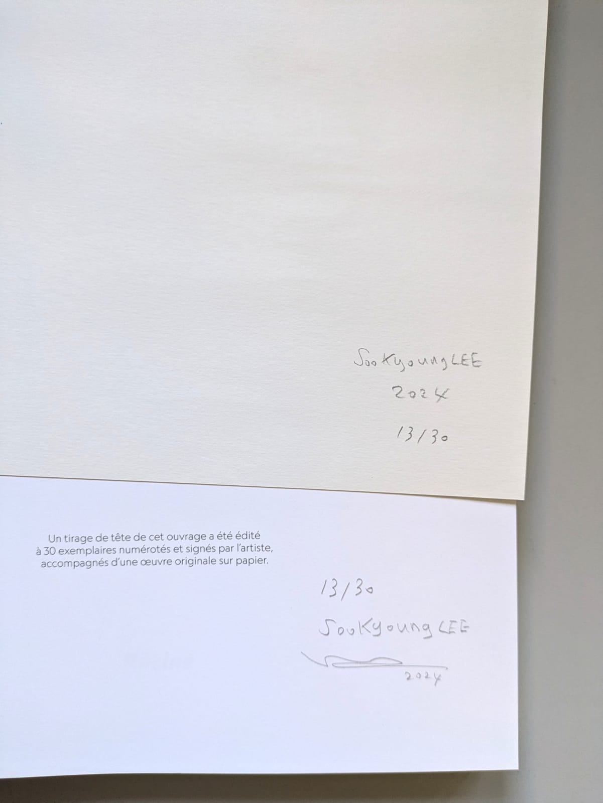 Soo Kyoung LEE, Tirage de tête n°13/30, 2024