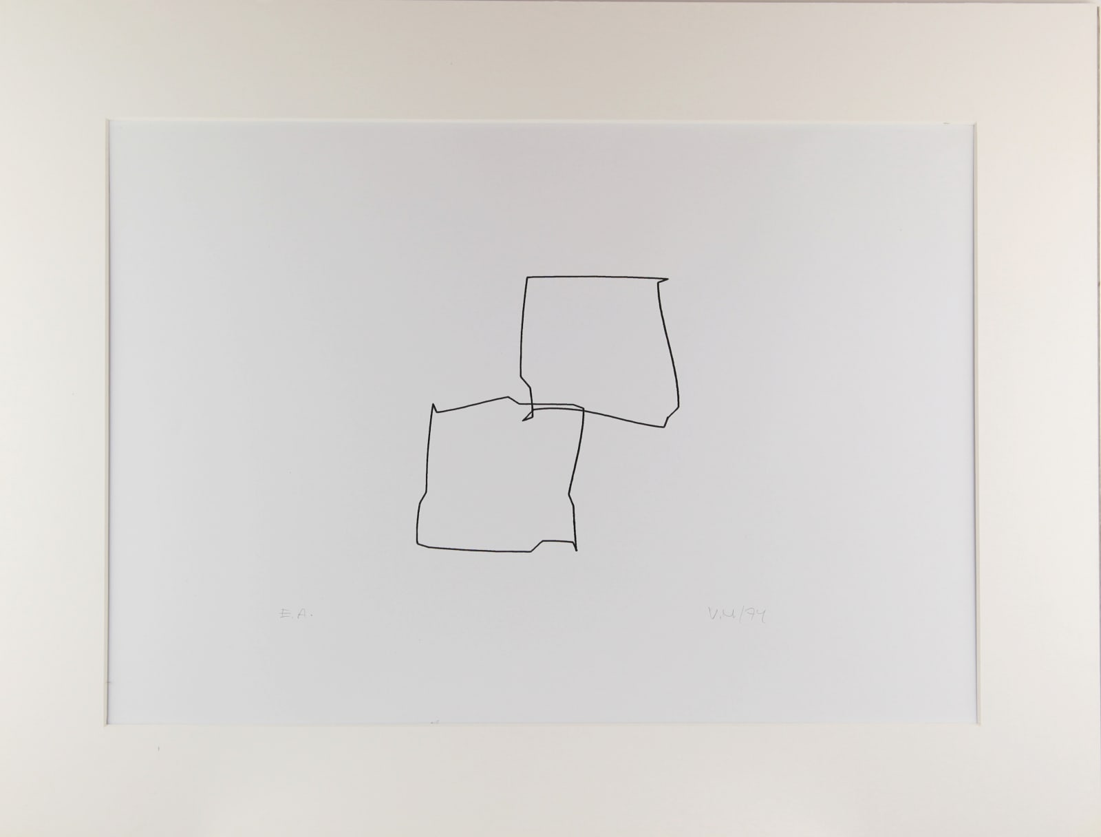 Vera MOLNAR, du cycle Love Story (EA ref. F), 1974