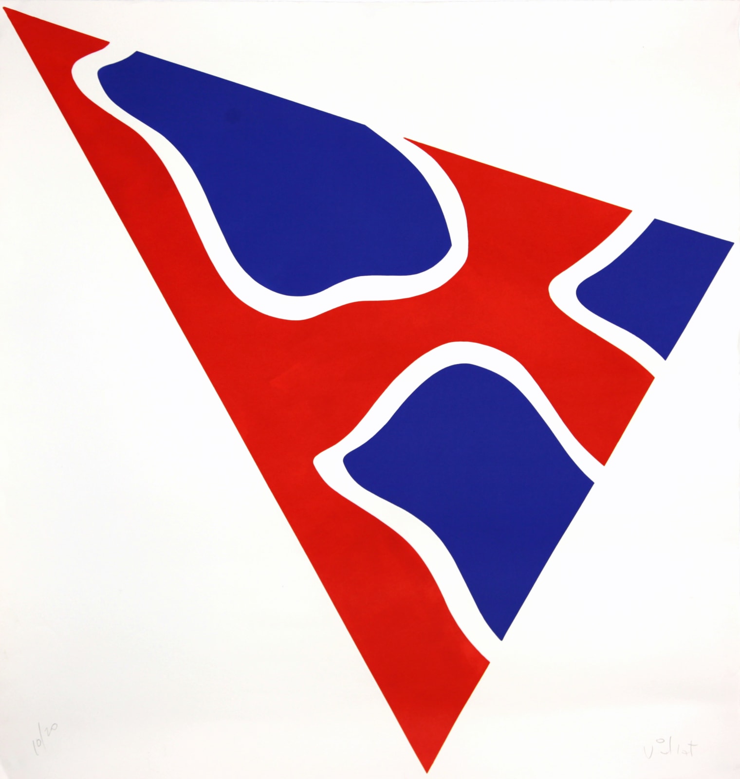 Claude VIALLAT, Triangle, Versions VI à X, 1992