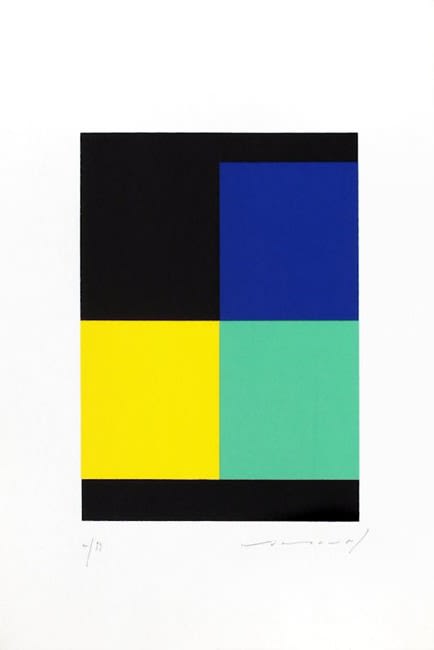 Aurelie NEMOURS, Angle noir, 1992