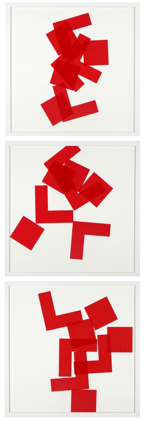 Vera MOLNAR, A base de carrés A, B et C, 2011