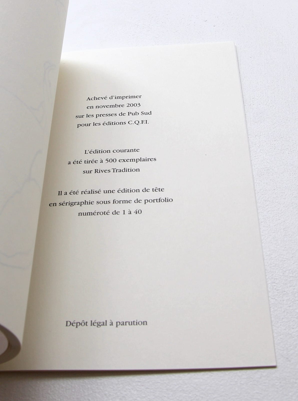 Claude VIALLAT, Lundi Noir de Juillet, 2003