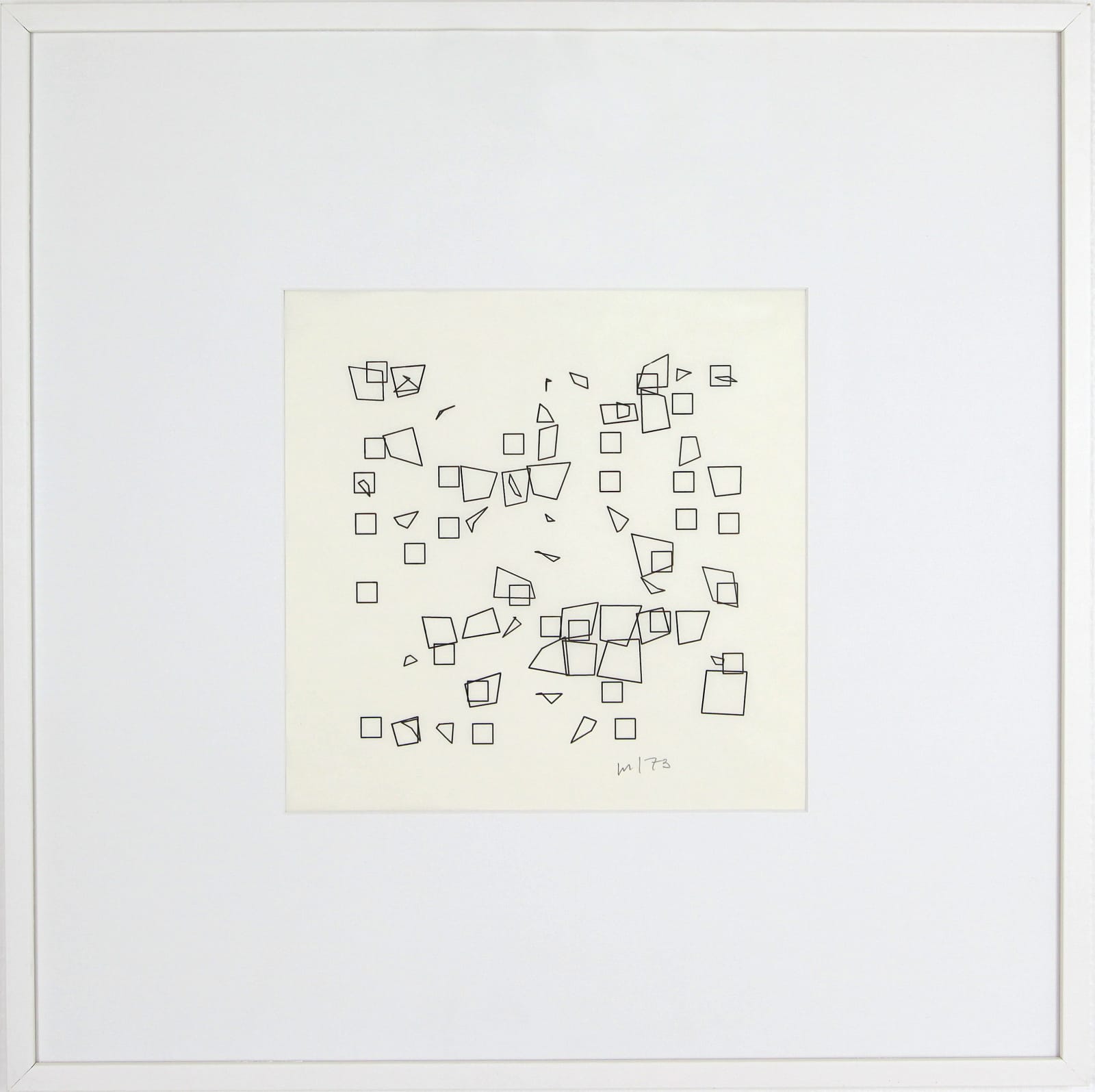 Vera MOLNAR, Au commencement était le carré, 1973