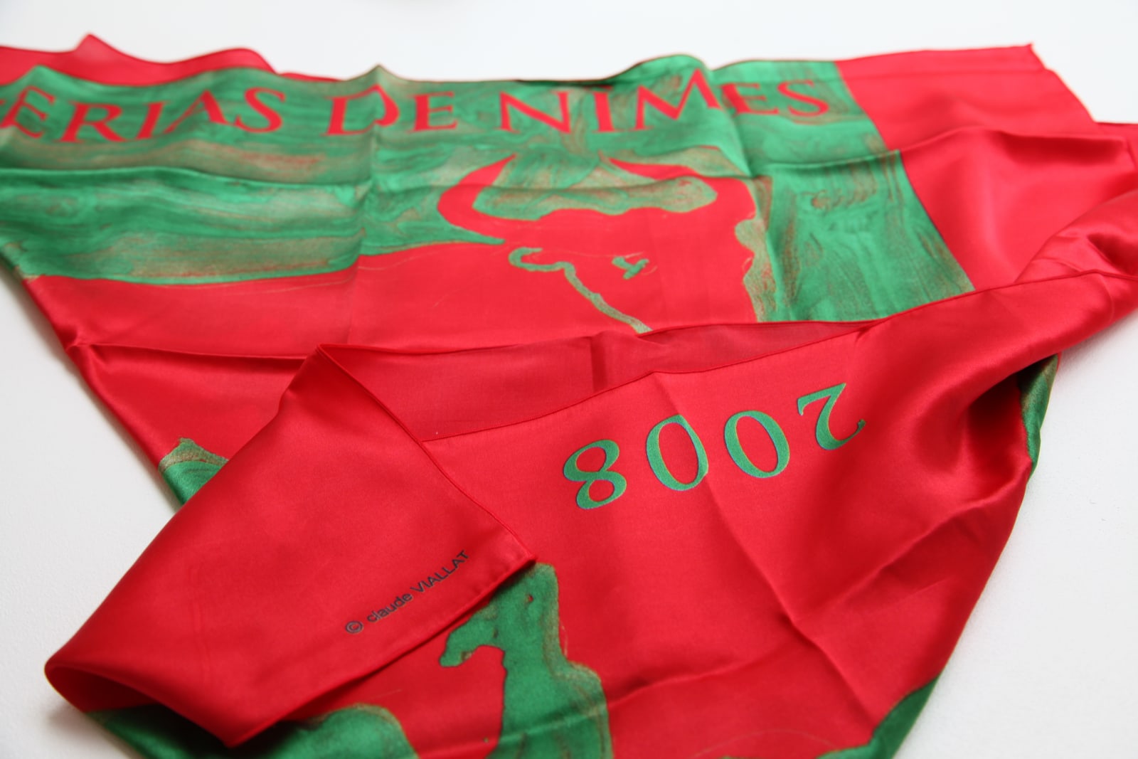 Claude VIALLAT, Foulard féria 2008 Nîmes, 2008