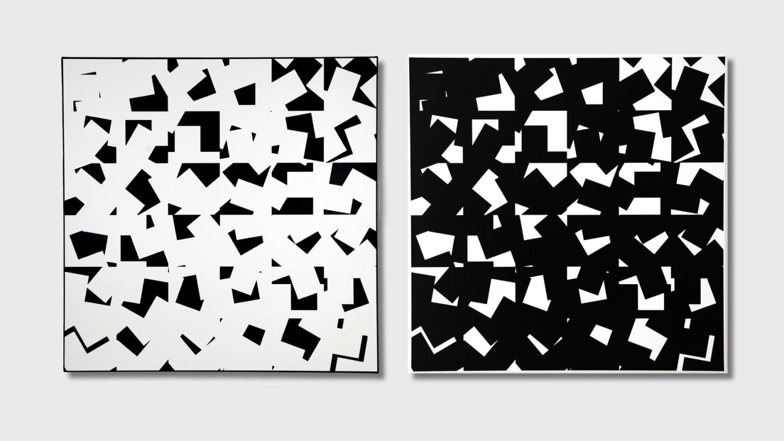 Vera MOLNAR, Structure à partir de la lettre U, 2020