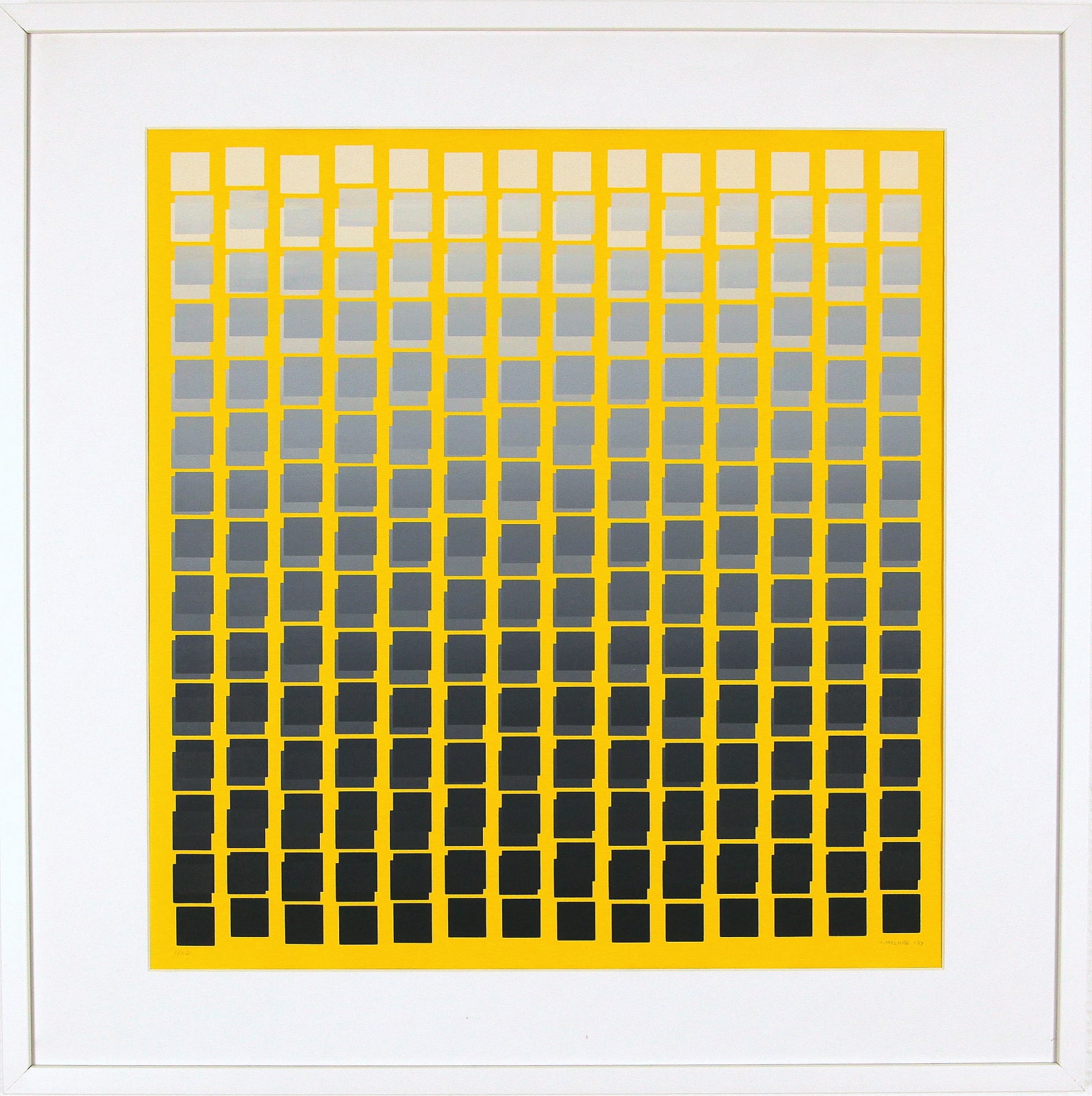 Vera MOLNAR, 392 Carrés (Ref D), 1979