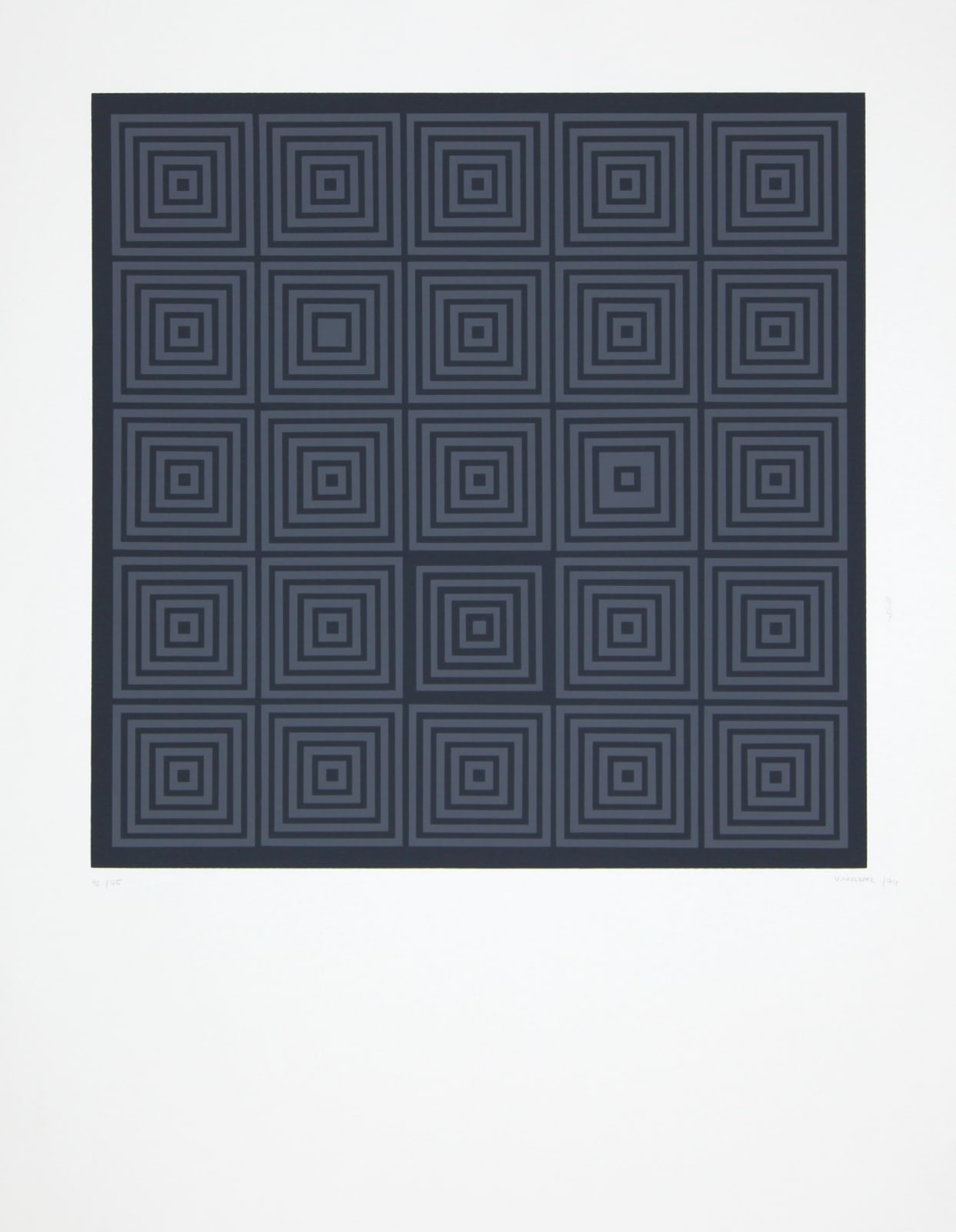 Vera MOLNAR, 1% de désordre, 1975