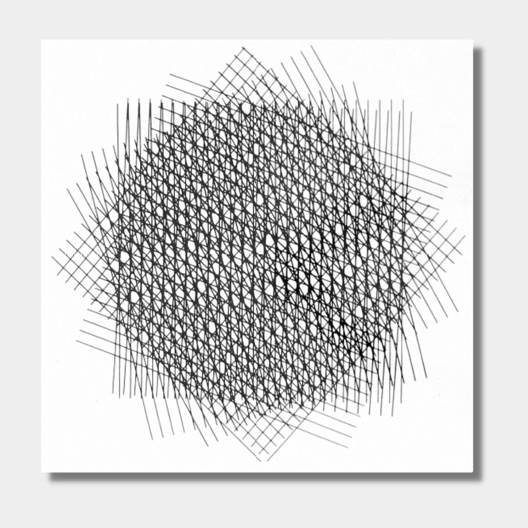 François MORELLET, Trames superposées de 1959/60, 1978