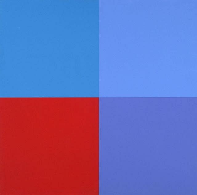 Aurelie NEMOURS, Un rouge trois bleus, 1973