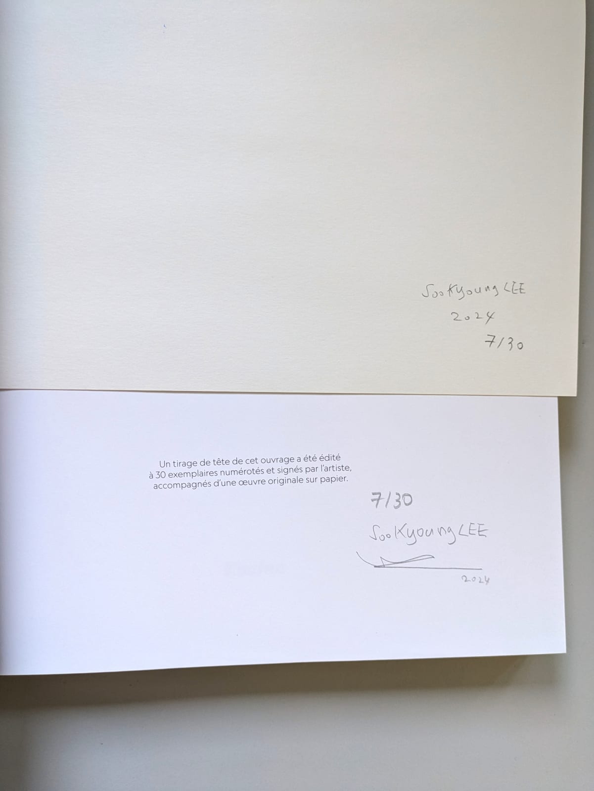 Soo Kyoung LEE, Tirage de tête n°07/30, 2024