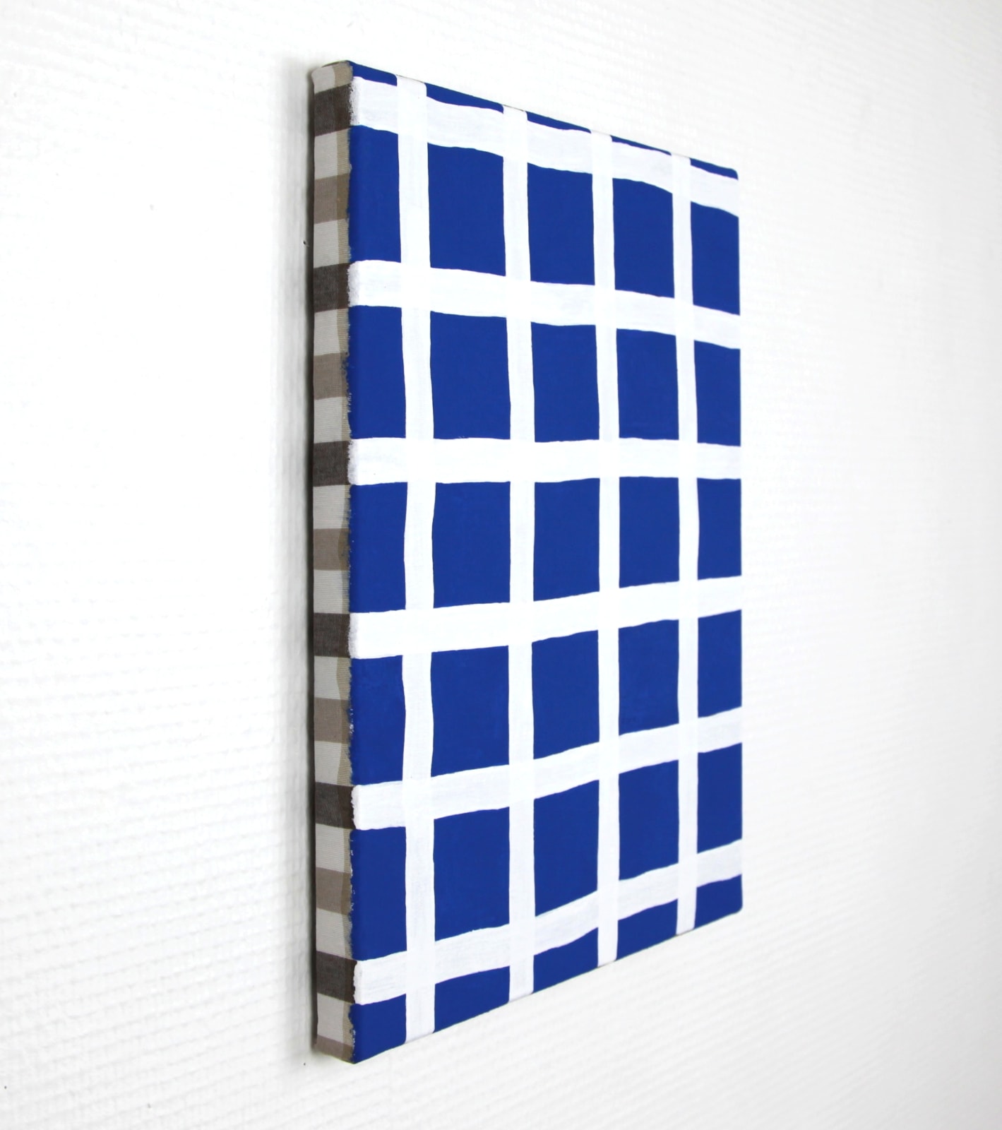 Nicolas CHARDON, Grille blanche (bleu), 2023