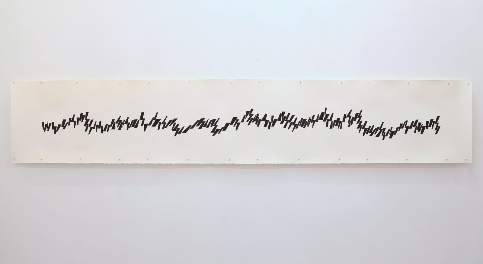 Vera MOLNAR, Trapèzes penchés à droite, 2003