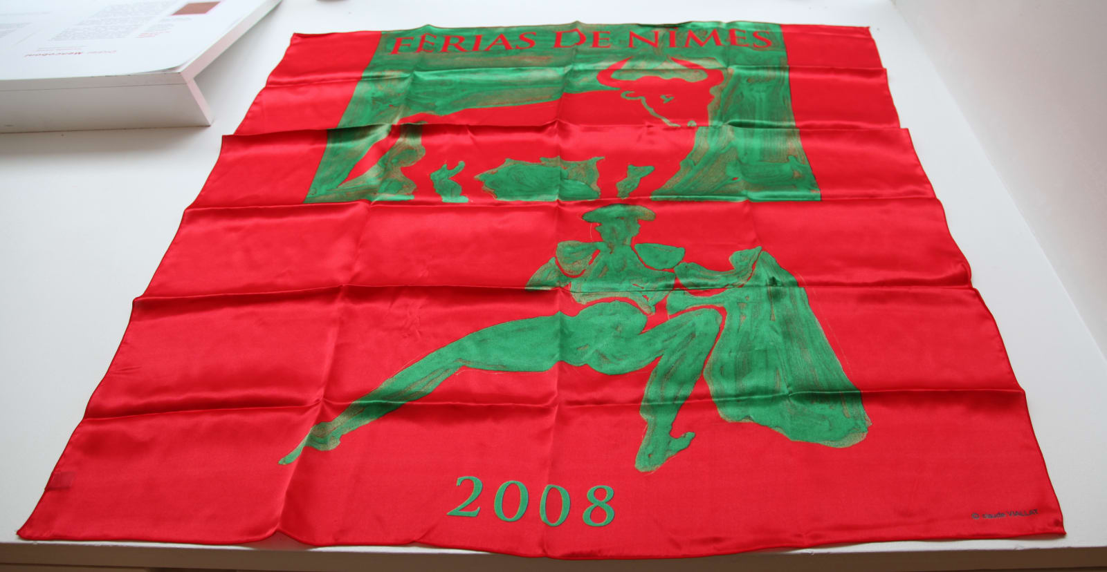 Claude VIALLAT, Foulard féria 2008 Nîmes, 2008