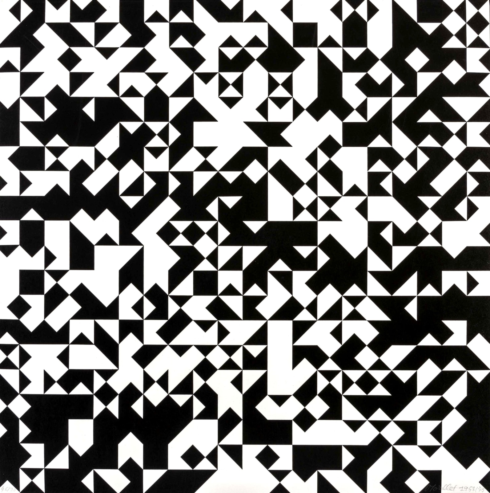 François MORELLET, Sans titre, 1975