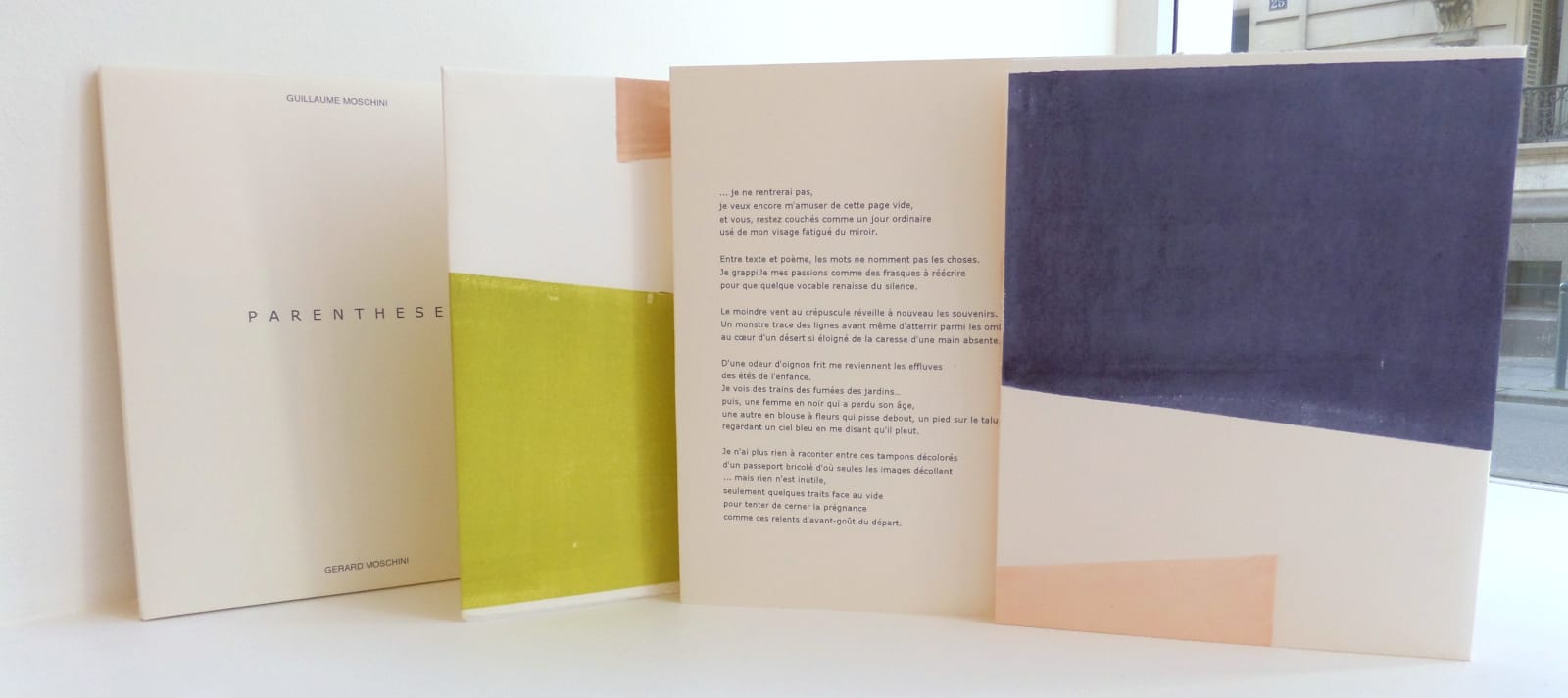 Guillaume MOSCHINI, Parenthèse, 2015