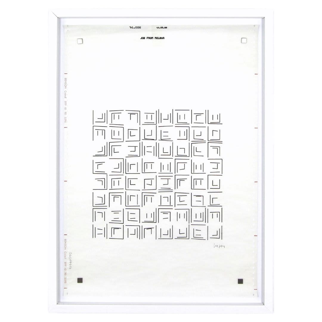 Vera MOLNAR, Molndrian (74.026 - 13.55.26), 1974