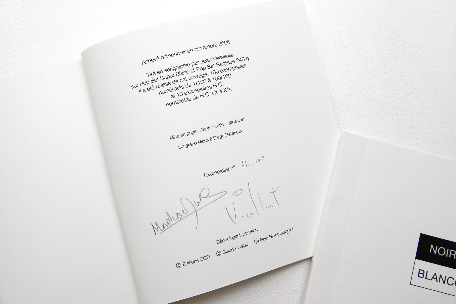 Claude VIALLAT, Noir & Blanc/Blanco y Negro, 2006