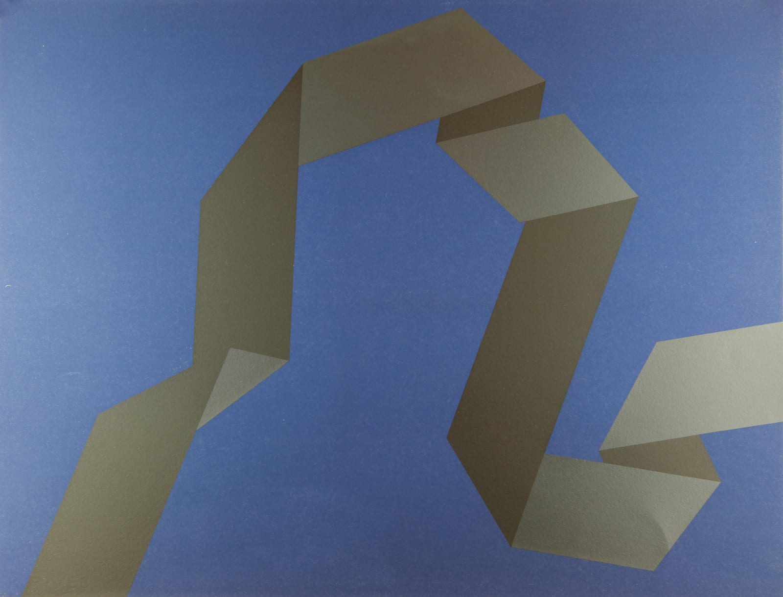Vera MOLNAR, Sainte victoire Blues III, feuille n° 3, 1998