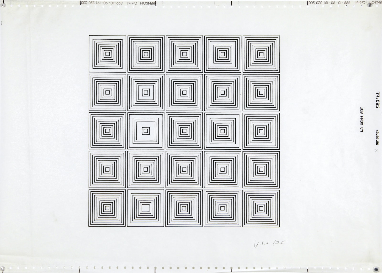 Vera MOLNAR, (Dés)Ordre (réf. 77.085.13.36.56), 1977