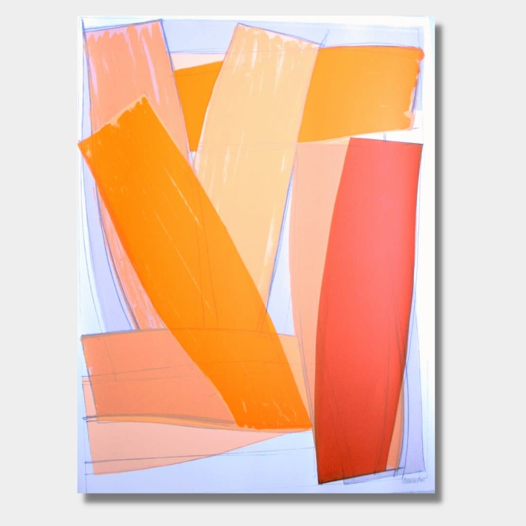 Alain CLÉMENT, Sans titre 2001 Orange, 2001