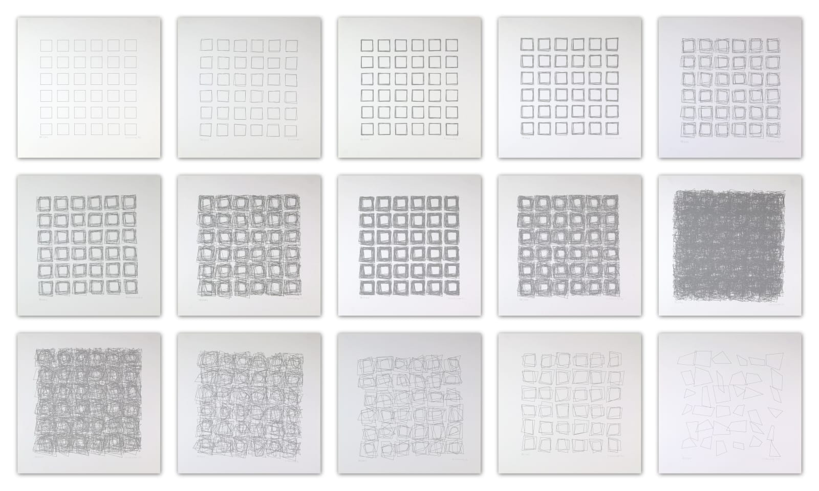 Vera MOLNAR, Géométries du plaisir, 1986