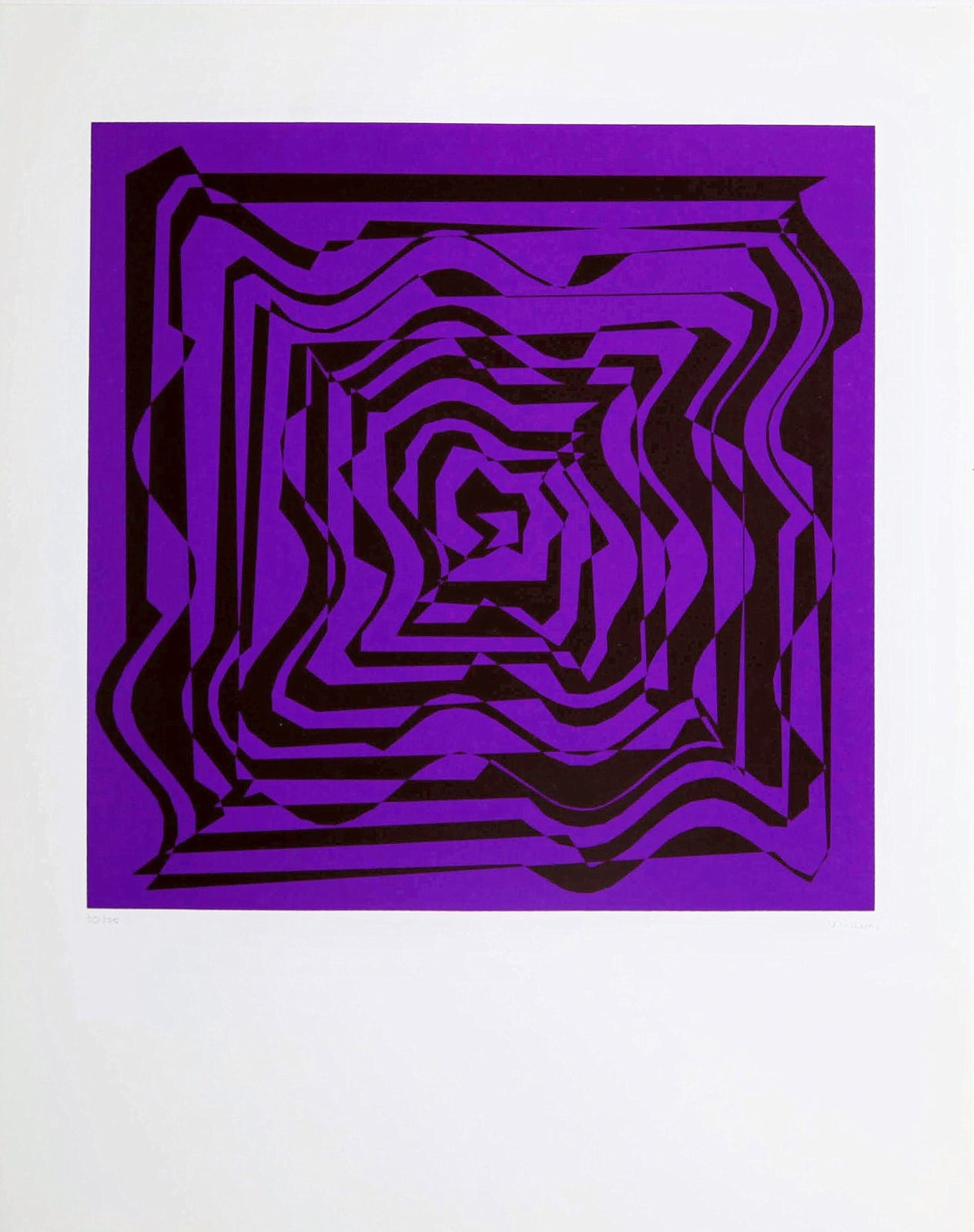 Vera MOLNAR, Sans titre, 1974