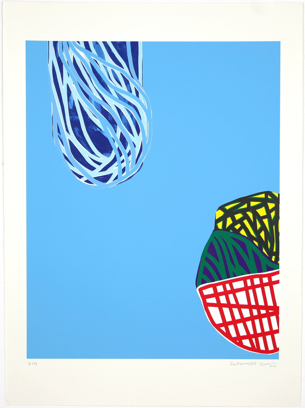 Soo Kyoung LEE, Sans titre (bleu), 2021