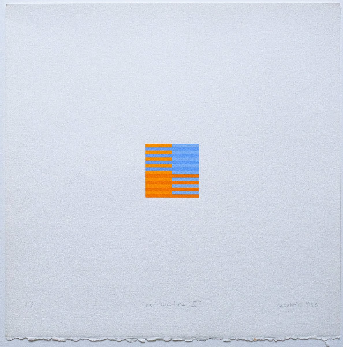 Marie-Thérèse VACOSSIN, Miniature VI, 1993