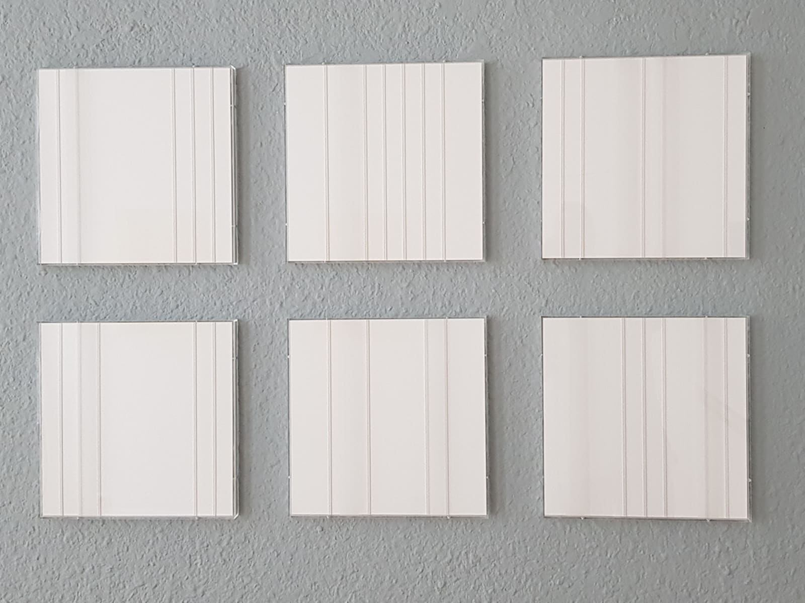 Marie-Thérèse VACOSSIN, Itinéraire de silence (set of 6), 2019