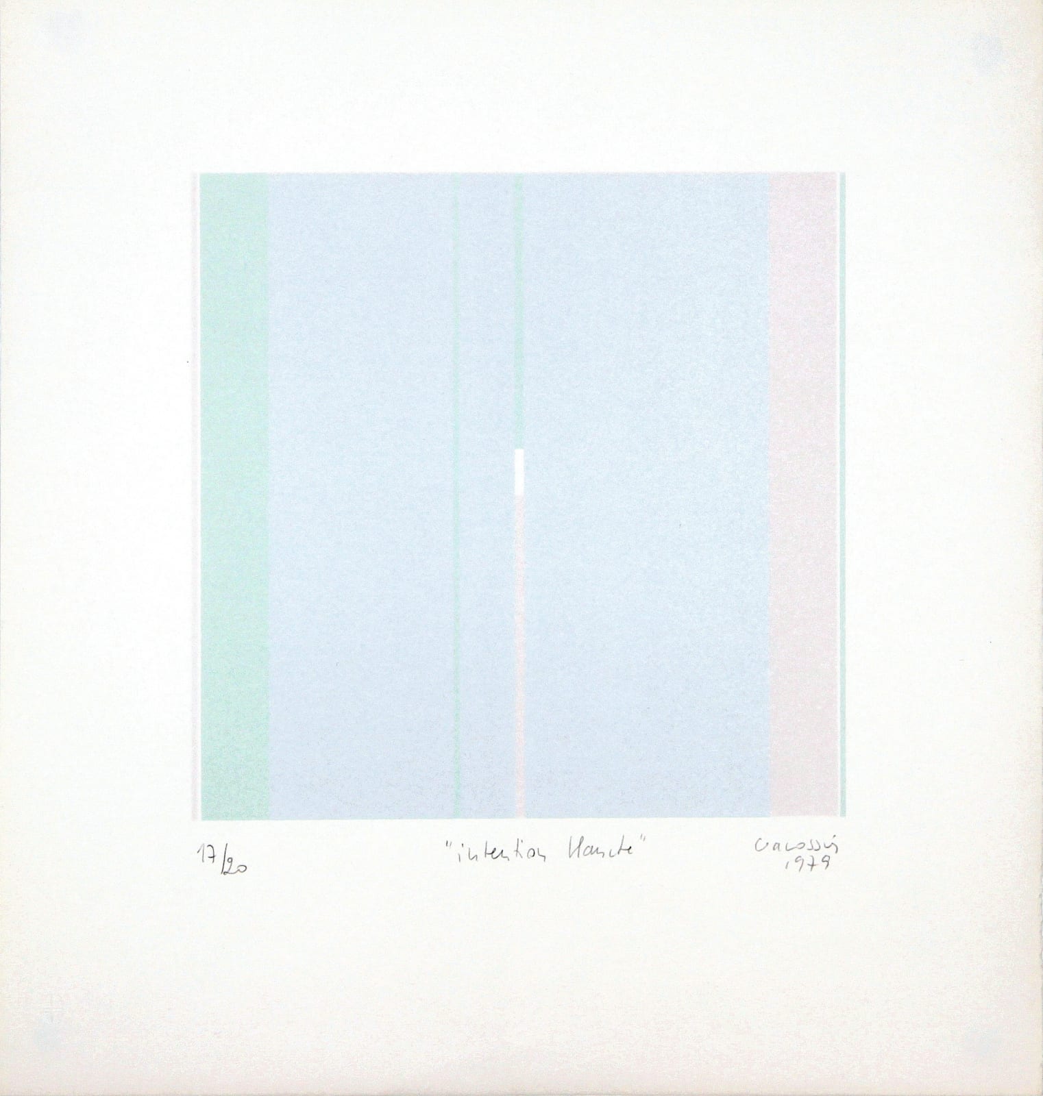 Marie-Thérèse VACOSSIN, Intention blanche, 1979