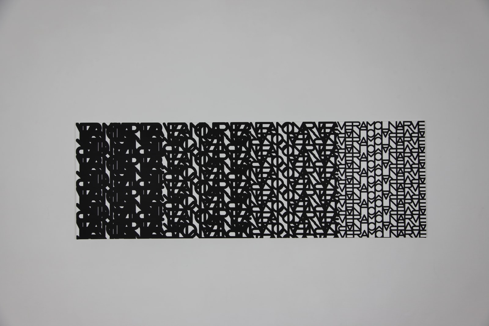 Vera MOLNAR, Du visible au lisible en 4 parties, 2013
