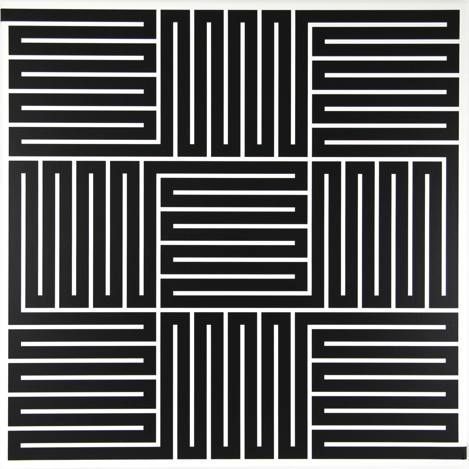 Vera MOLNAR, Croix en ligne, 2023