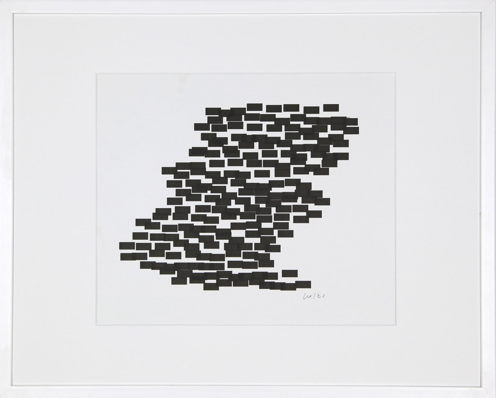 Vera MOLNAR, Hommage à Monet (Etude pour), 1981